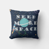Coussin Besoin de Plus d'Espace Drôle Décor de Planètes et (Recto)