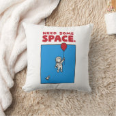 Coussin Besoin d'espace Ballon d'astronaute drôle Pun de l (Couverture)