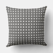 Coussin Bespoke Charcoal Tiny Stars Throw Pillow - Modern (Verso)
