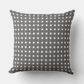 Coussin Bespoke Charcoal Tiny Stars Throw Pillow - Modern (Recto)