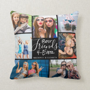 Coussin BEST AMIS CONTINUEL FOREVER 7 Photo Collage Thon