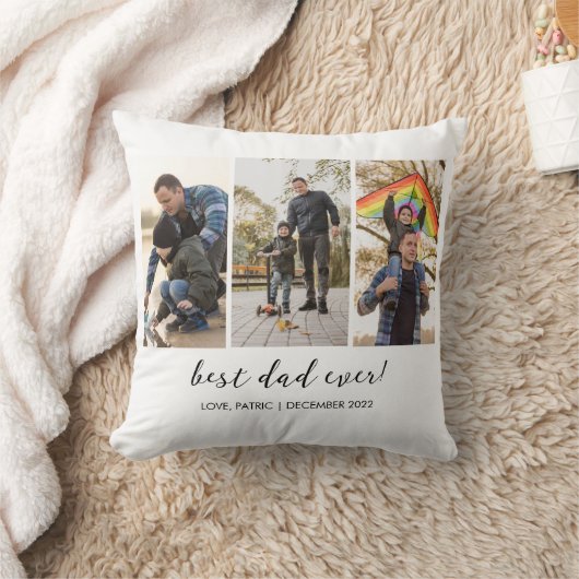 Coussin Best Dad Ever Keepsake Multi Photo (Couverture)