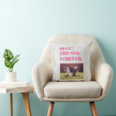Coussin Best Friend BFF Bestie Carte photo (Chaise)