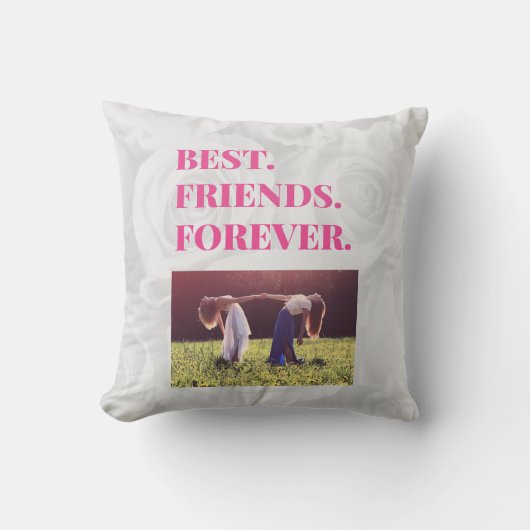 Coussin Best Friend BFF Bestie Carte photo (Recto)