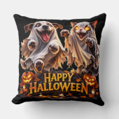 Coussin Best friends happy Halloween decorative (Recto)