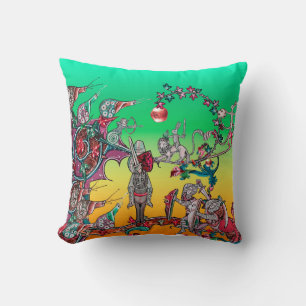 COUSSIN BESTIAIRE MÉDIÉVAL GUERRE, CHEVALIERS, ESCARGOTS G