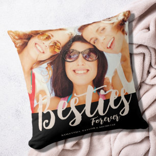 Coussin Besties Nom de la photo Jeu d'oreiller