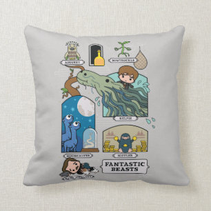 Coussin Bêtes De Cartoon Dans Les Habitats