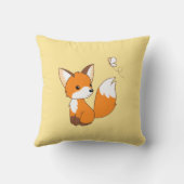Coussin Beurre à regarder de la petite Fox mignonne (Verso)
