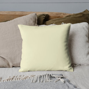 Coussin Beurre jaune uni Classic Elegant