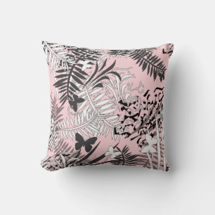 Coussin Beurre tropicale feuille de palme tropicale sans j