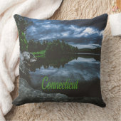 Coussin Beutiful Lake Trees du Connecticut (Couverture)