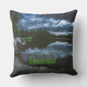 Coussin Beutiful Lake Trees du Connecticut (Verso)