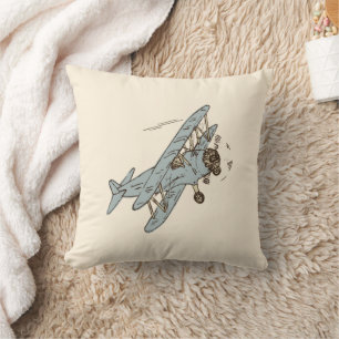 Coussin Bi-plans Art Déco - jaune sans texte.