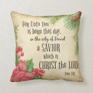 Coussin Bible Verset Noël