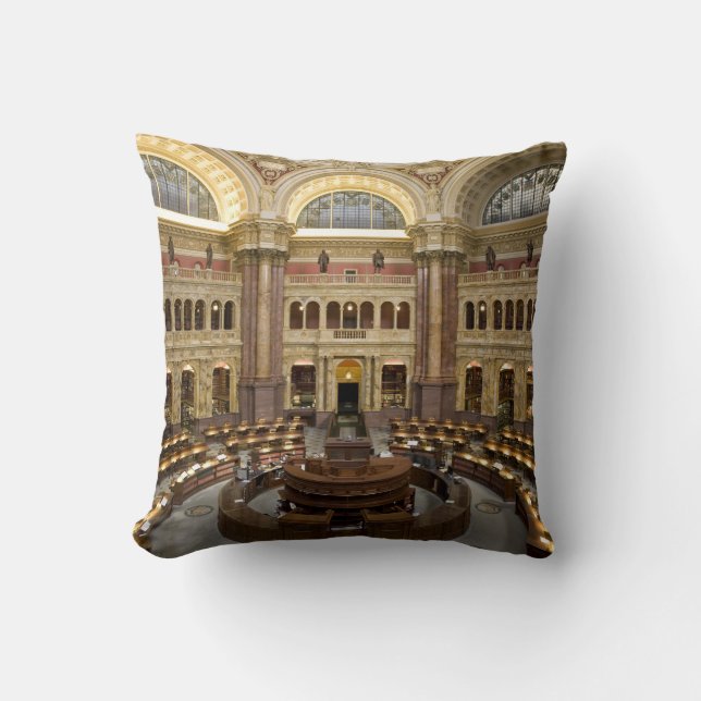 Coussin Bibliothèque du Congrès (Recto)