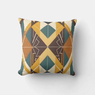 Coussin Bibliothèque motif vintage