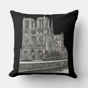 Coussin Bicolore réversible Élégante Notre-Dame de Paris