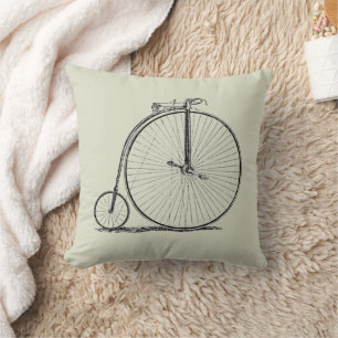 Coussin Bicyclette à grande roue Penny Farthing