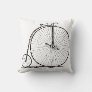 Coussin Bicyclette à grande roue Penny Farthing