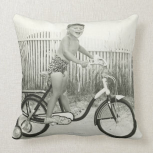 Coussin Bicyclette d'équitation de fille