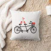 Coussin bicyclette tandem avec les inséparables mignons et (Couverture)