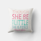 Coussin Bien qu'elle soit mais petite, elle est fière (Verso)