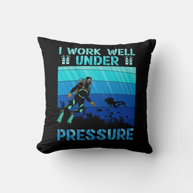 Coussin Bien Travailler Sous Pression Plongée Plongée Ocea (Recto)