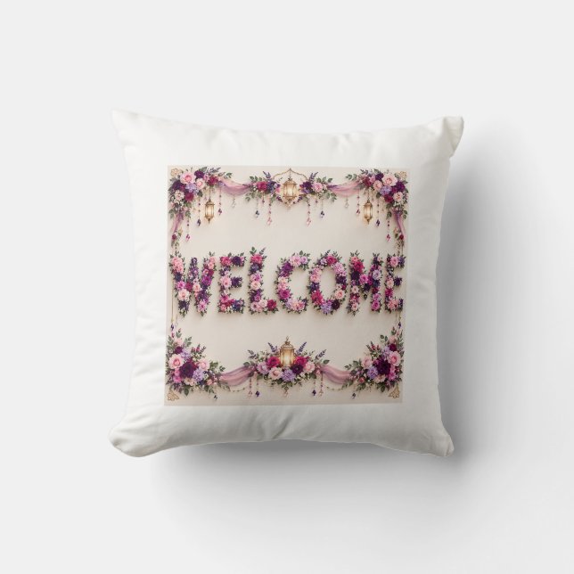 Coussin Bienvenue  (Recto)