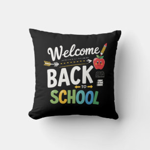 Coussin Bienvenue à l'école, premier jour d'école, enseign