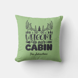 Coussin Bienvenue À Notre Cabine Personnalisé