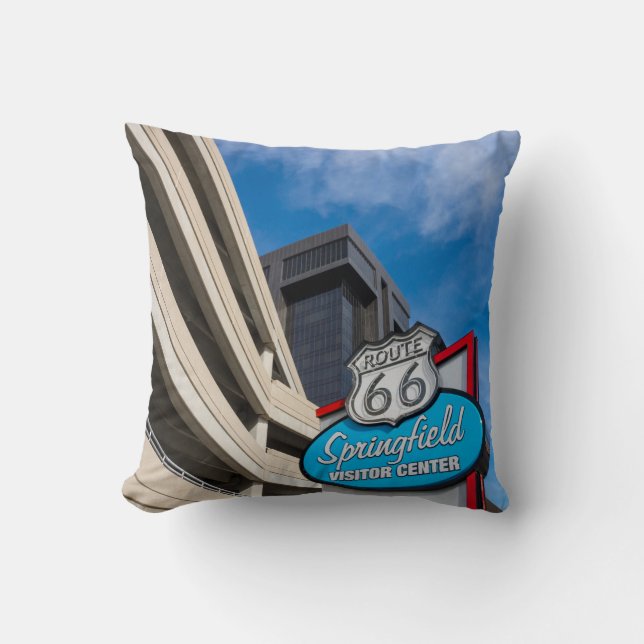 Coussin Bienvenue à Springfield MO (Recto)