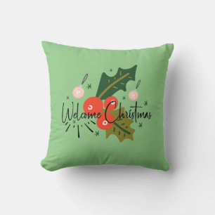 Coussin Bienvenue Cushion de Noël/