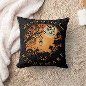 Coussin Bienvenue dans la coutume du Citrouille Halloween (Couverture)