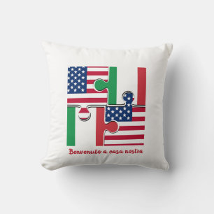 Coussin Bienvenue en Italie