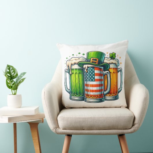 Coussin Bière Irlandaise Irlande Fête de la Saint-Patrick (Chaise)
