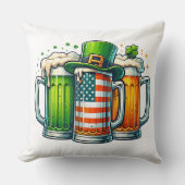Coussin Bière Irlandaise Irlande Fête de la Saint-Patrick (Recto)
