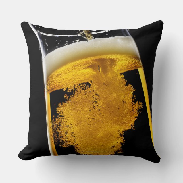 Coussin Bière versé dans le verre (Recto)