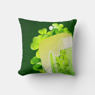 Coussin Bière verte de la Saint-Patrick