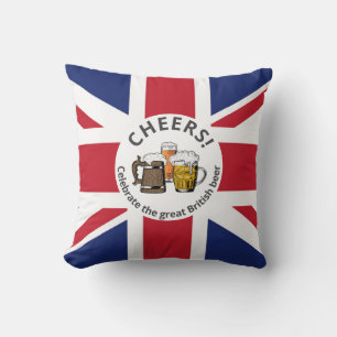 Coussin Bières UNION JACK personnalisables