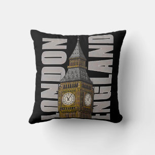 Coussin Big Ben Horloge Tower Londres Angleterre Royaume-U