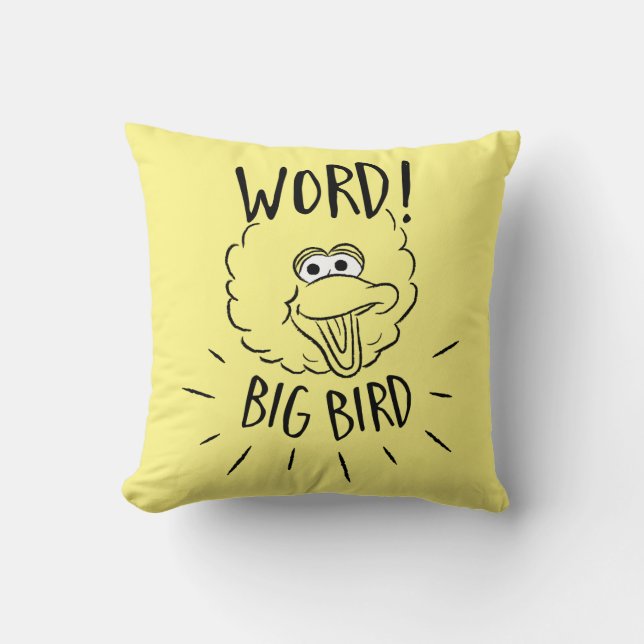 Coussin Big Bird Skate Logo - Word! Big Bird (Recto)