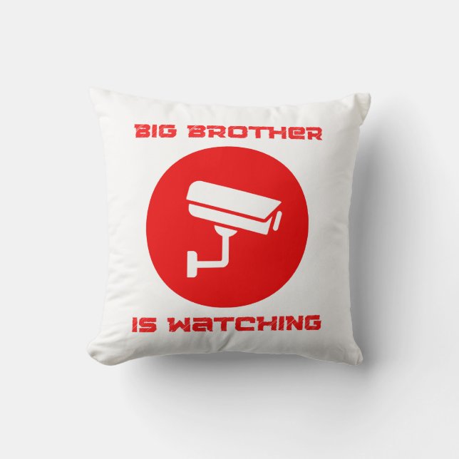 Coussin Big Brother regarde  1984 ingsoc (Recto)
