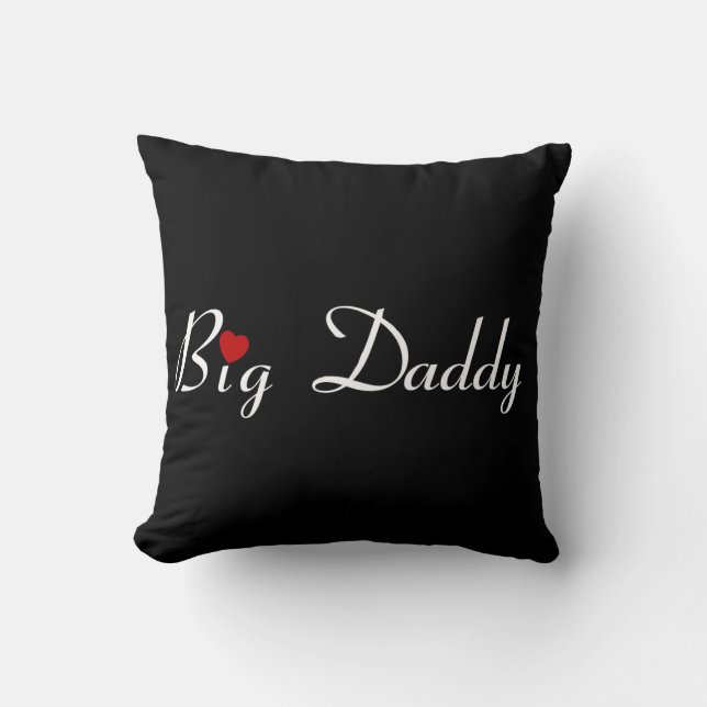 Coussin Big Daddy avec Red Heart (Recto)