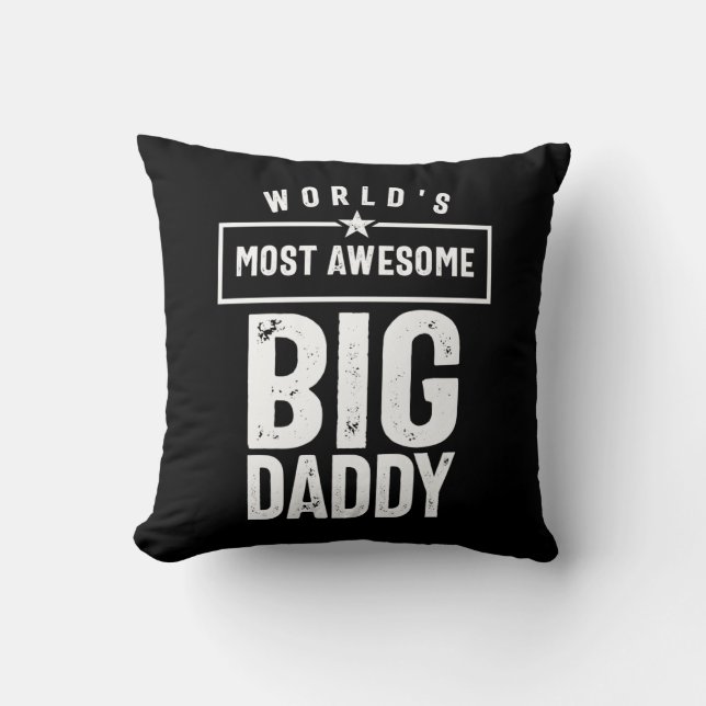 Coussin Big Daddy le plus génial au monde | Père Grandfath (Recto)