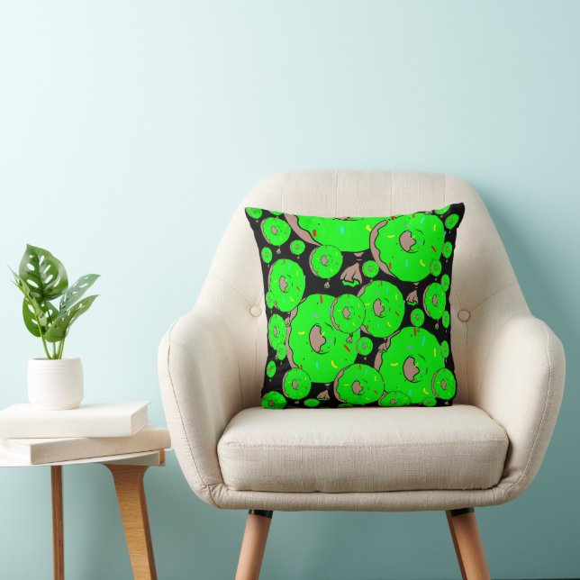 Coussin Big Green Yum-yums (Chaise)