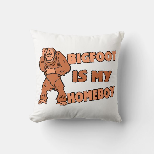 Coussin Bigfoot est mon Homeboy (Recto)