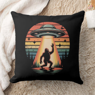 Coussin Bigfoot et OVNI - Enlèvement d'Aliens rétro
