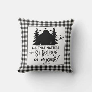 Coussin Bigfoot je crois en moi
