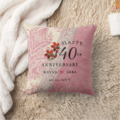 Coussin Bijou Rubis 40e Anniversaire de Mariage (Couverture)